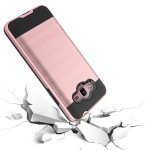 Wholesale Samsung Galaxy J2 Prime, Grand Prime Plus Armor Hybrid Case (Rose Gold)